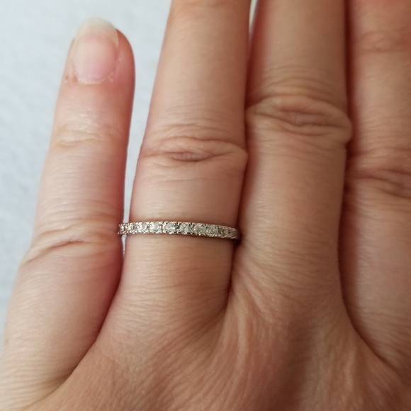Classic Sterling Pave Band - Picture 5 of 5